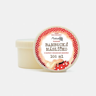 Medarek Šlehané bambucké máslíčko s kapkou meruňky BIO 100 ml – Sleviste.cz