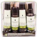 Macadamia Weightless Moisture Travel šampon 100 ml + kondicionér 100 ml + bezoplachový kondicionér 100 ml + hydratační suchý olej 50 ml + etue dárková sada