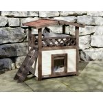Kerbl Bravson 81529 4-Season Deluxe Zateplená bouda pro kočky 88 x 57 x 77 cm – Zboží Mobilmania