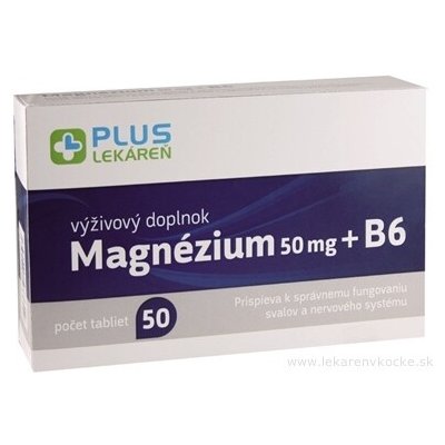 Plus Lékárna Magnesium 50 mg + B6 50 ks – Hledejceny.cz