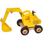 Goki Dřevěné auto bagr přírodní – Zboží Dáma