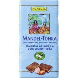 Rapunzel Čokoláda mléčná s náplní Mandle Tonka Bio 100 g