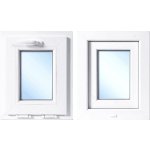 OknaDvereNaMiru.cz Plastové okno sklopné, bílá / bílá, 40x50 cm – Hledejceny.cz