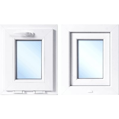 OknaDvereNaMiru.cz Plastové okno sklopné, bílá / bílá, 40x50 cm – Hledejceny.cz