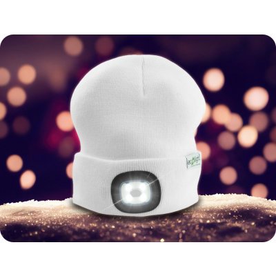 Eco Light ČEPICE S NABÍJATELNÝM LED SVĚTLEM 1W, 250MAH, 6500K, BÍLÁ [EC20590] – Hledejceny.cz