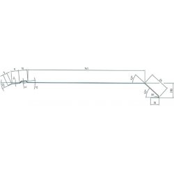 Comax Okapnice s prolisem 200 mm 2 m pozink cihlově červená N1PD000101