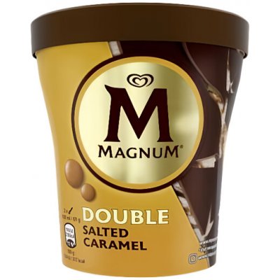 Magnum Double Salted Caramel zmrzlina v kelímku 440 ml – Zboží Dáma