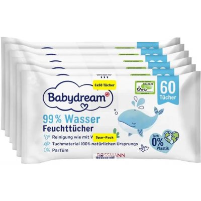 Babydream Vlhčené ubrousky s 99% obsahem vody 360 ks – Zboží Dáma