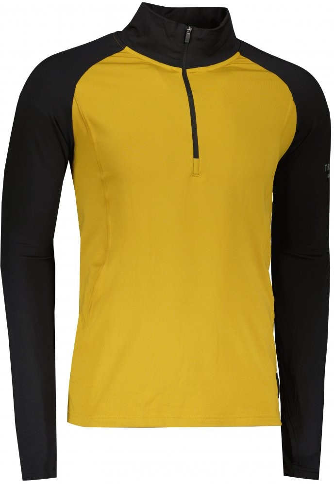 SENSOR COOLMAX THERMO mikina zip mustard/černá