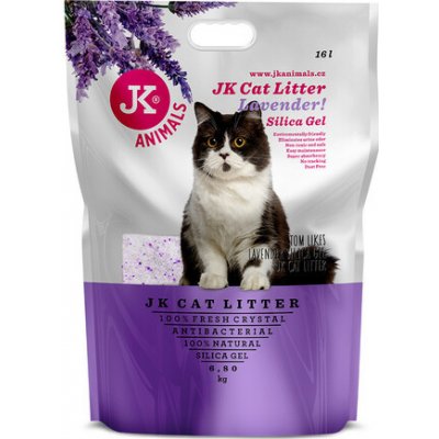 JK Animals Litter Silica gel lavender kočkolit 6,8 kg/16 l – Hledejceny.cz