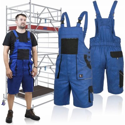 Canis CXS LUXY DENIS pracovní kraťasy s náprsenkou modré – HobbyKompas.cz