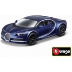 Bburago Plus Bugatti Chiron modrá 1:32 – Zboží Mobilmania