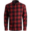 Pánská Košile Jack&Jones pánská košile JJEGINGHAM slim fit 12181602 brick red