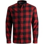 Jack&Jones pánská košile JJEGINGHAM slim fit 12181602 brick red – Zboží Mobilmania