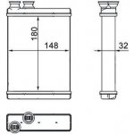 Výměník tepla, vnitřní vytápění MAHLE AH 265 000S | Zboží Auto