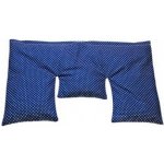 TORF ZIEGLER Krční polštářek s pšeničným zrnem, béžový s bílými puntíky, 40 x 25 cm – Zbozi.Blesk.cz