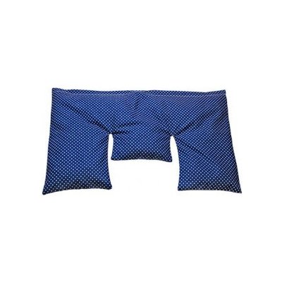 TORF ZIEGLER Krční polštářek s pšeničným zrnem, béžový s bílými puntíky, 40 x 25 cm – Zbozi.Blesk.cz