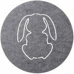 Mybesthome Velikonoční prostírání EASTER BUNNY šedá Ø 38 cm – Hledejceny.cz