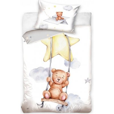 TipTrade povlečení Medvídek na Houpačce 4869 40 x 60 , 100 x 135 cm – Zboží Dáma