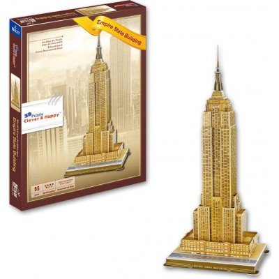 CLEVER&HAPPY 3D puzzle Empire State Building 55 ks – Zbozi.Blesk.cz