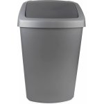 Curver SWING BIN 10L Odpadkový koš 24,6 x 19,8 x 37,3 cm šedý 03984-373 – Zboží Dáma