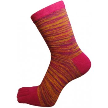 Simply PRSŤÁKY ANKLE prstové kotníkové ponožky růžová
