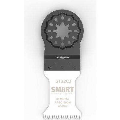 Ponorný pilový list SMART PROFI STARLOCK s hrubým ozubením na dřevo a plast, 32 mm - 1 kus 4027 – Zboží Mobilmania