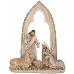 Béžová antik vánoční dekorace betlém - 18*7*22 cm - Clayre & Eef – Hledejceny.cz
