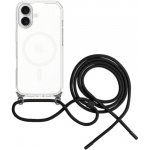 Fixed MagPure Neck transparentní kryt se šňůrkou a MagSafe pro iPhone 17 - černý FIXPUNM2-1600-BK – Zboží Mobilmania