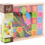 Jouéco dřevěné navlékací tvary 34ks – Hledejceny.cz