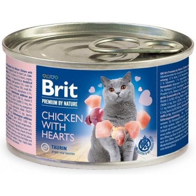 Brit Premium by Nature Cat Chicken with Hearts 24 x 0,2 kg