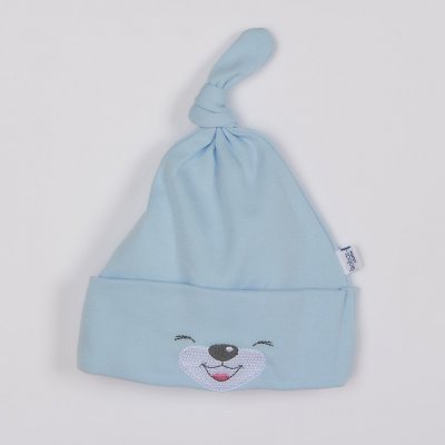 Bobas Fashion Bavlněná čepička Lucky modrá – Sleviste.cz