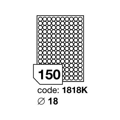 Rayfilm R0100.1818KA samolepící kulaté průměr 18mm bílé 100 listů – Zbozi.Blesk.cz