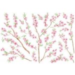 Crearreda 57101 Peach Branch, samolepící dekorace větev, rozměry 70x100cm – Zbozi.Blesk.cz