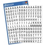 AVERY Z-DESIGN Písmena na bílé fólii - 3720 – Sleviste.cz