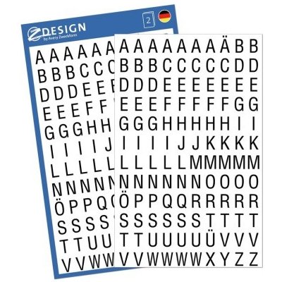 AVERY Z-DESIGN Písmena na bílé fólii - 3720 – Sleviste.cz