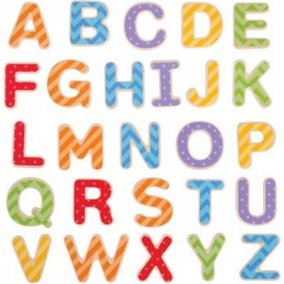 Bigjigs Toys Magnetická barevná abeceda (velká písmena) – Hledejceny.cz