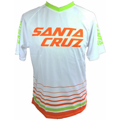 SANTA CRUZ STRIPED TRAIL JERSEY white