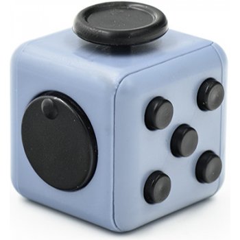 Fidget Cube antistresová kostka šedý černý