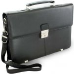 Arwel manažerská aktovka z pravé kůže Olliver černá – Zboží Mobilmania