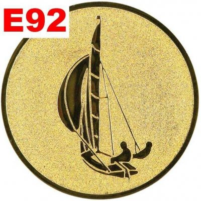 Emblém E92 JACHTING umístění na sportovní pohár nebo medaili 50 mm – Hledejceny.cz