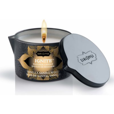 KamaSutra Ignite Massage Oil Candle Tahitian Sandalwood 170g – Zboží Mobilmania