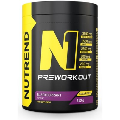 NUTREND N1 Pre-Workout 510 g – Hledejceny.cz