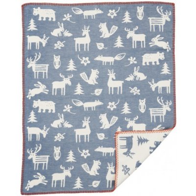Klippan Švédsko deka Forest blue Modrá – Zboží Dáma