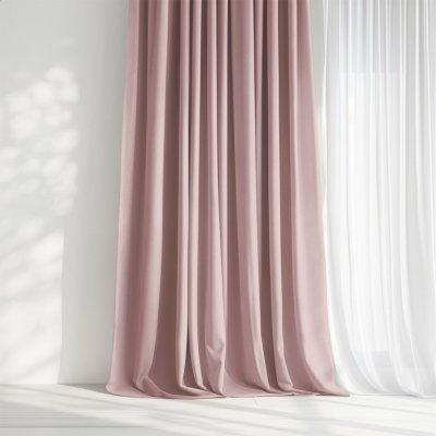 Goldea dekorační závěs marbella - starorůžový 140x135 cm – Hledejceny.cz