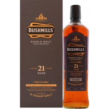 Bushmills Single Malt 21y 40% 0,7 l (kazeta)