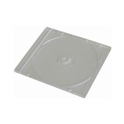 Box na 1ks CD, 5,2mm slim, průhledný, průhledný tray, tenký (200) – Zboží Živě