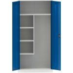 Kovona Víceúčelová kovová skříň, 4 police, 1950 x 1200 x 500 mm, modré dveře – Zboží Mobilmania