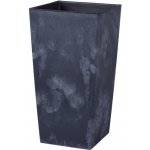 Prosperplast Květináč s vkladem URBI SQUARE BETON EFFECT 26,5 cm antracit – Sleviste.cz