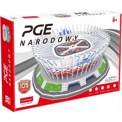CubicFun 3D puzzle Národní stadion ve Varšavě 105 ks – Hledejceny.cz